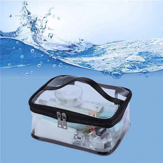 PVC Cosmetic Bag Women Transparent Waterproof Clear Makeup Bags Beauty Case Make Up Organizer Storage Bath Toiletry Wash Bag